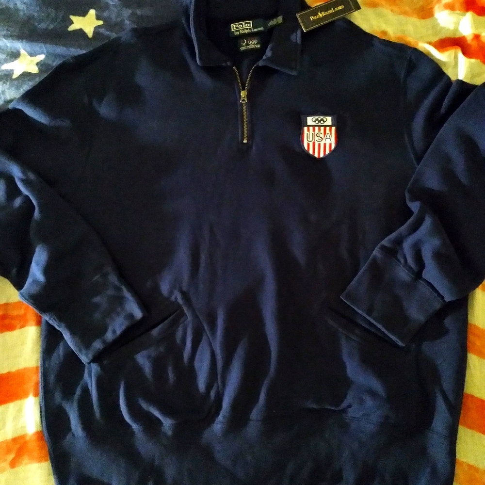 POLO RALPH LAUREN MOCK NECK PULLOVER XL, NWT